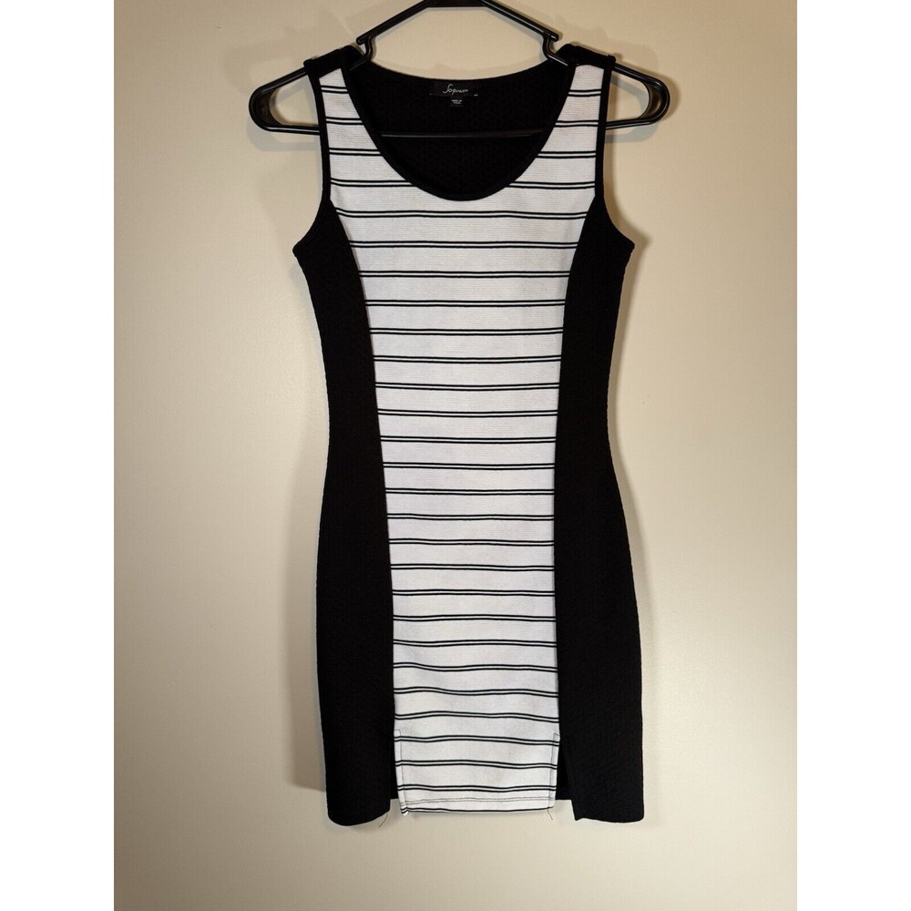Soprano Mini-dress Black And White Striped Woman’s Size XS *MAKE OFFERS*